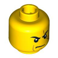 Lego hlava, žlutá (4611424, 4613390)